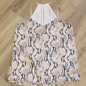 Snakeskin print camisole